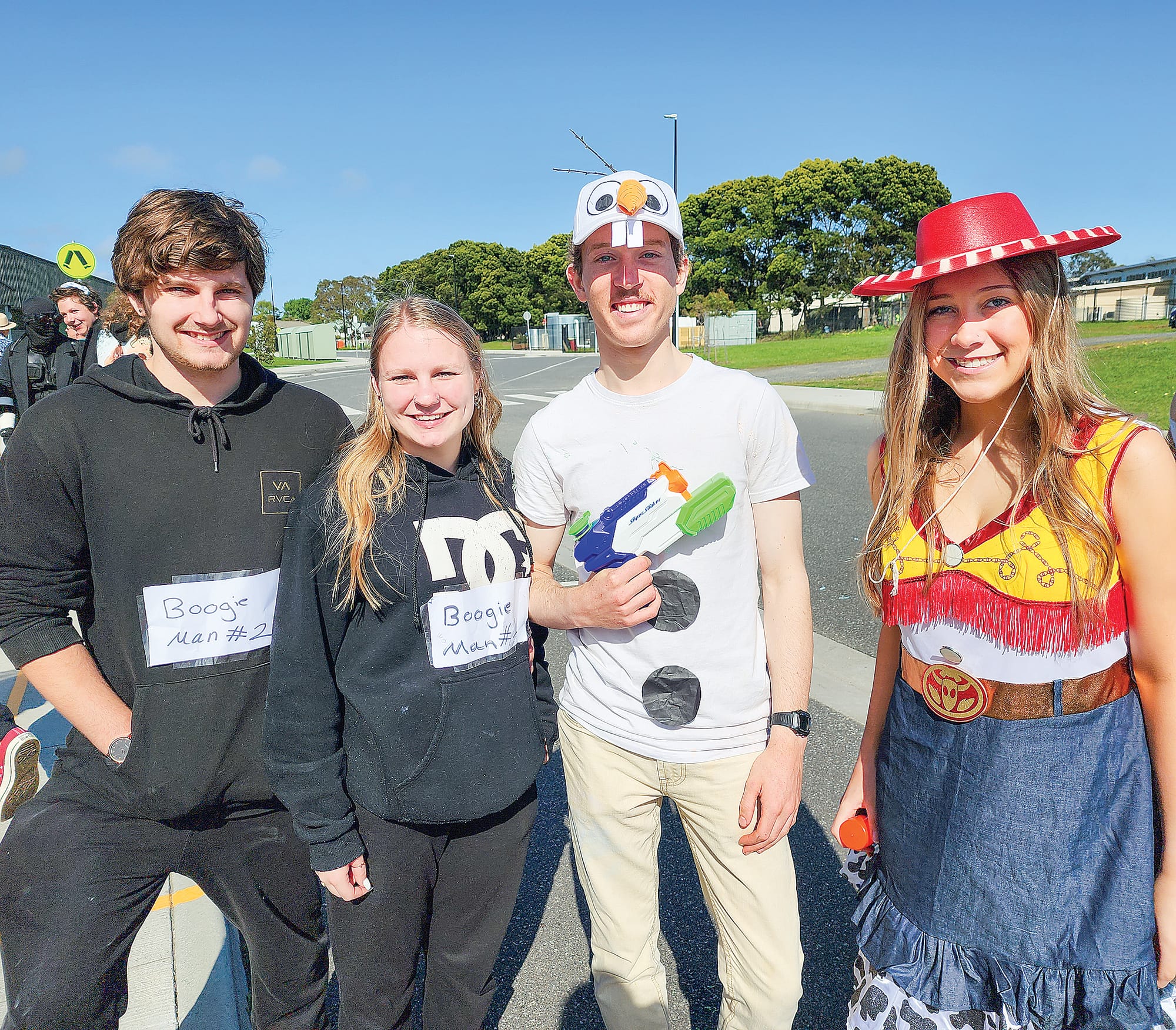 Year 12’s Luke and Chloe dressed as Boogie Man #2 and #1, whilst Frey was Frozen’s Olaf and Chelsea as Toy Story’s Jessie 