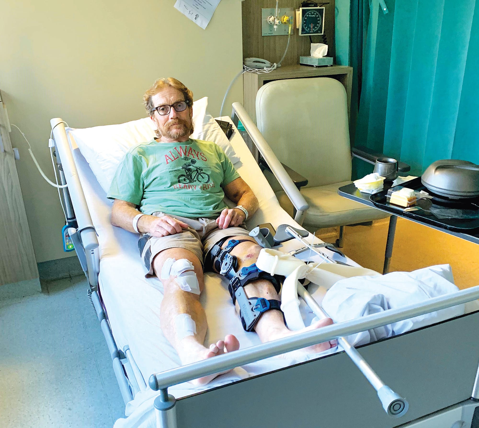 Look for bikes, says Brian, after near fatal incident