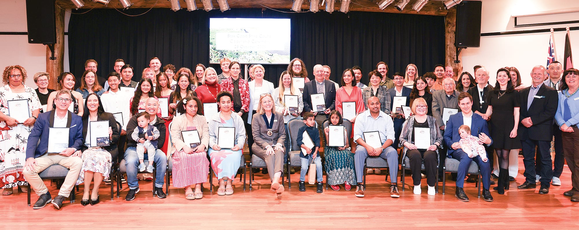 A large group of 49 local residents from throughout the world pledged their allegiance to Australia at last week’s Bass Coast Citizenship Ceremony held in Wonthaggi.