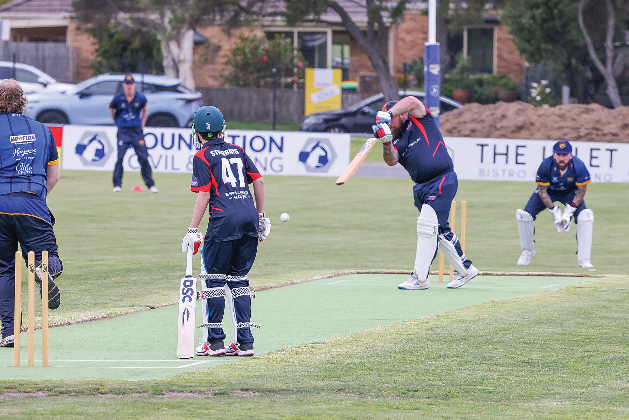 Inverloch Captain Shaun Hayes lead his young team with both words, and by example, finishing with a team-high 34 runs. W29_4125