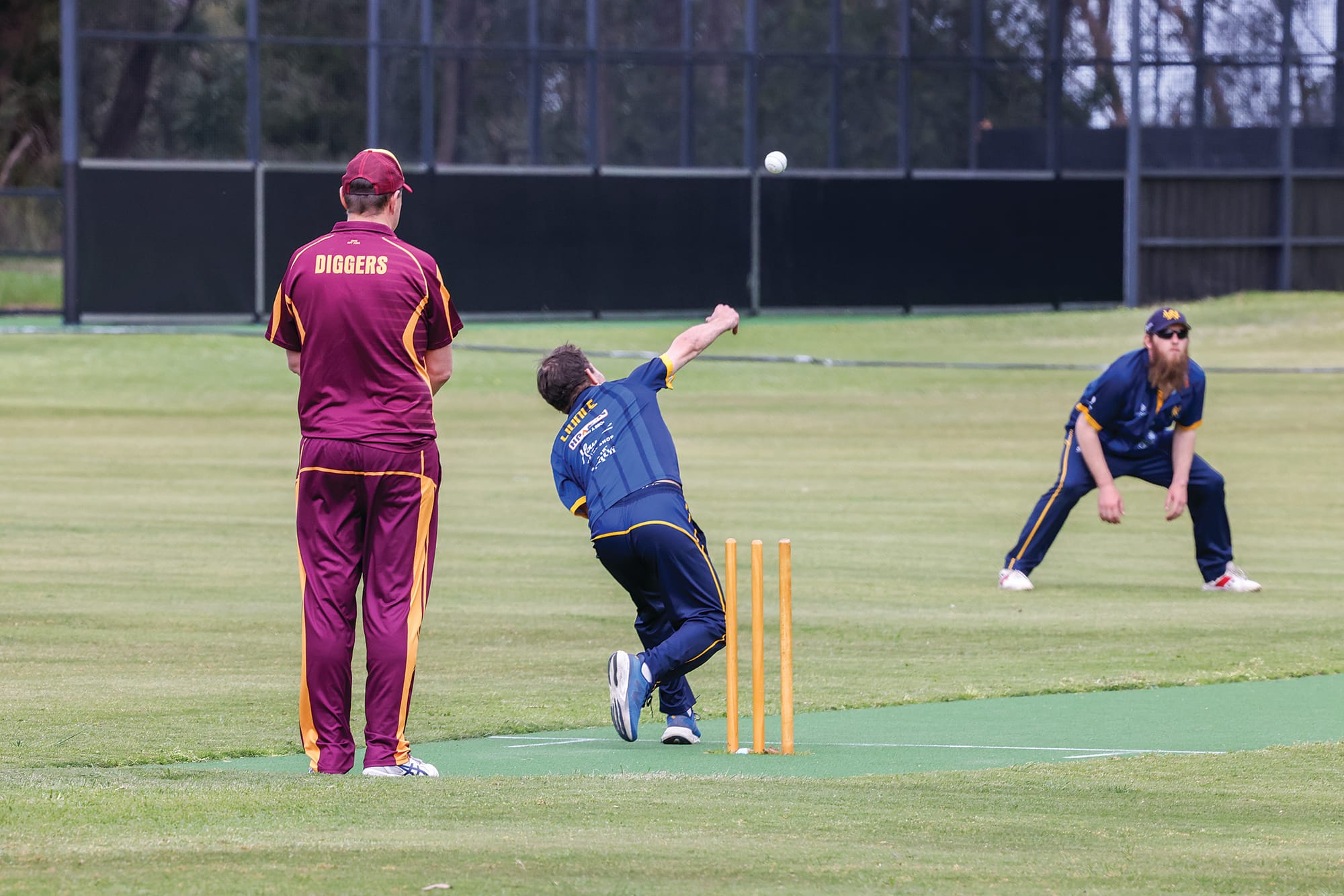 Club captain Sam Liddle put on an exceptional bowling performance, taking three wickets in seven overs in C1. W33_4125
