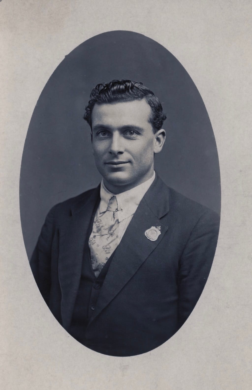 Plaque to mark the grave of WW1 veteran Private William (Bill) Abraham Matthews