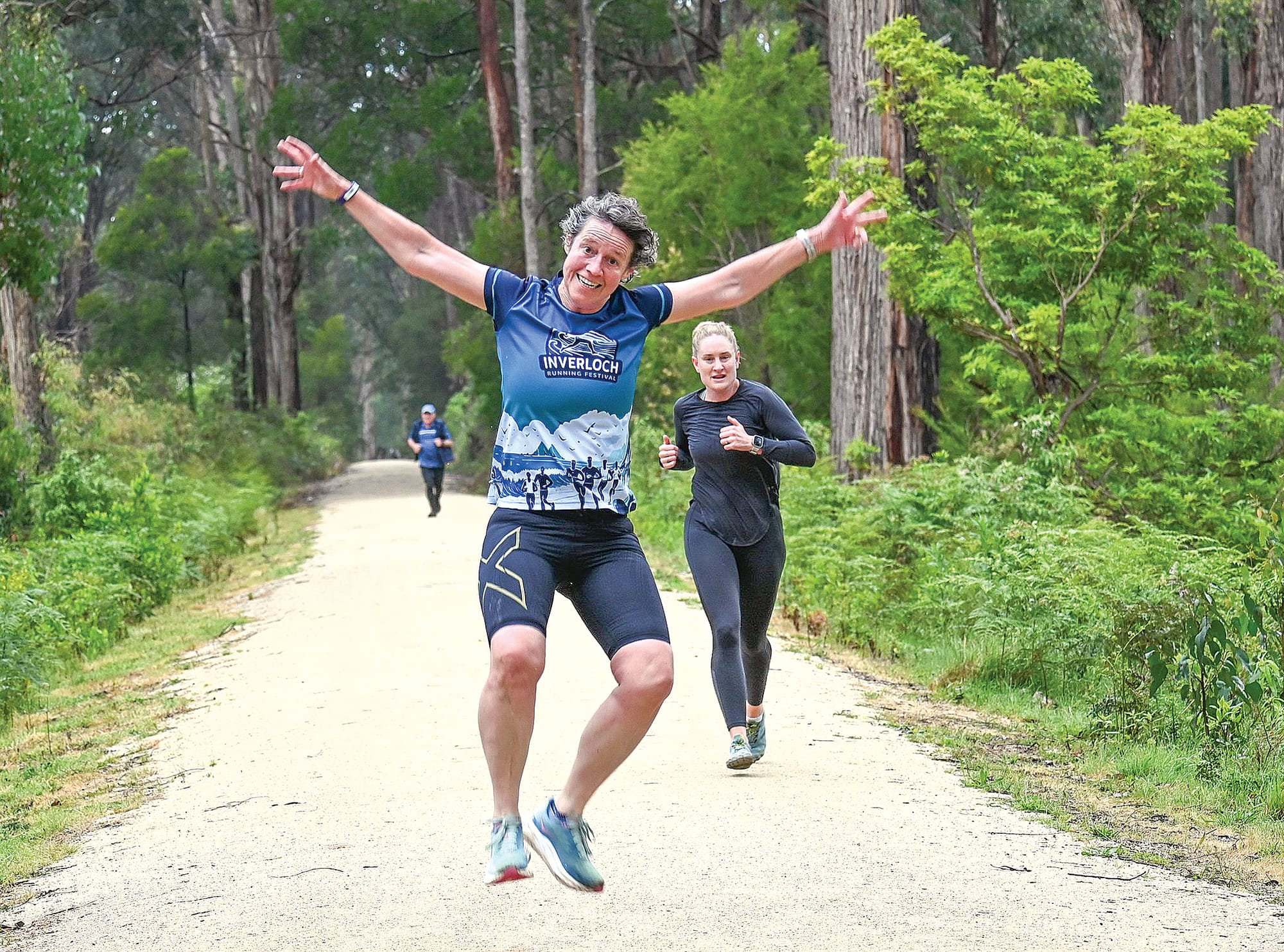 Wet weather was not a problem for Grand Ridge Rail Trail Parkrun