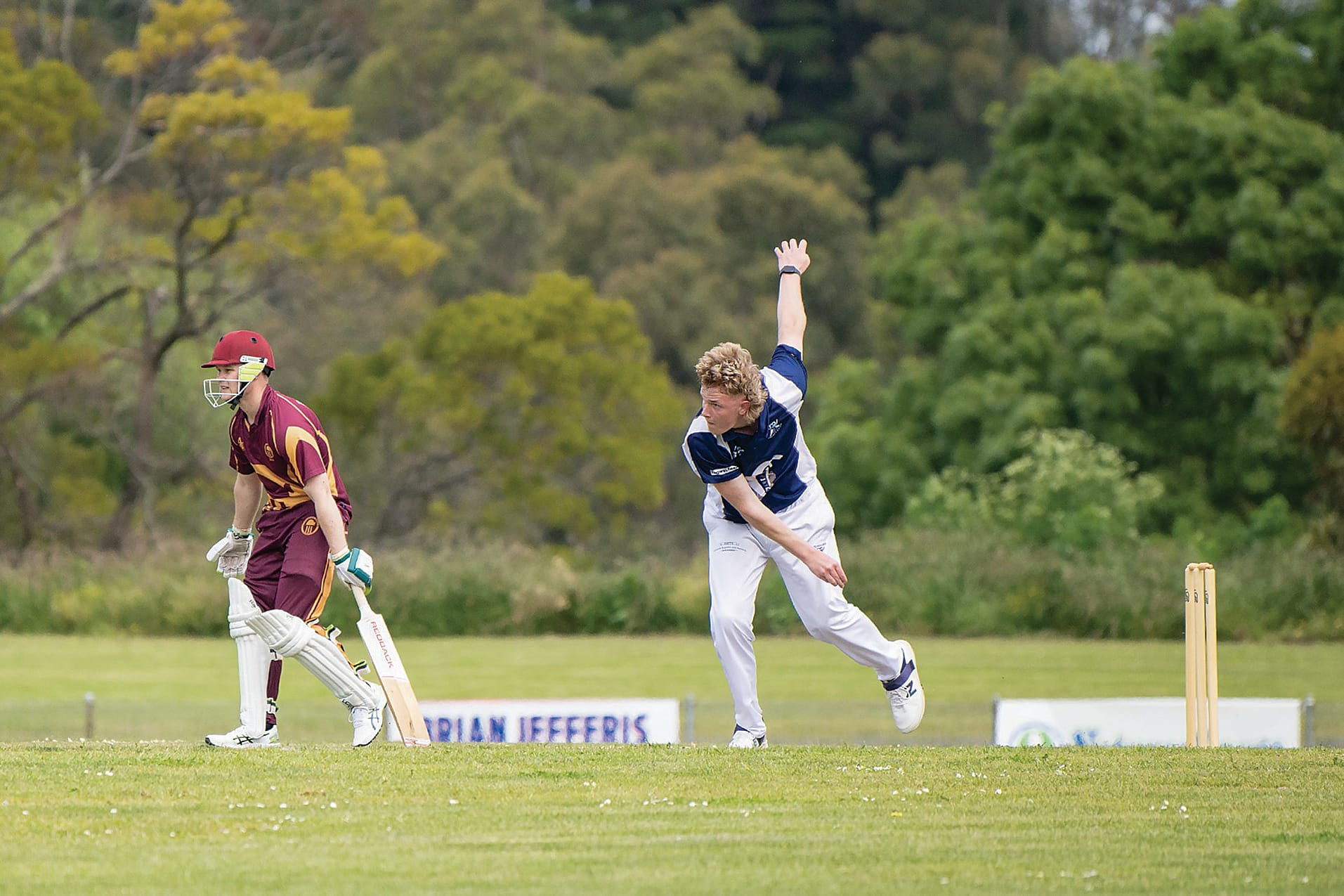 Returning to game, Levi Gooch bowled well for Korumburra in B1 on Saturday. Photo: Linda Jefferis.