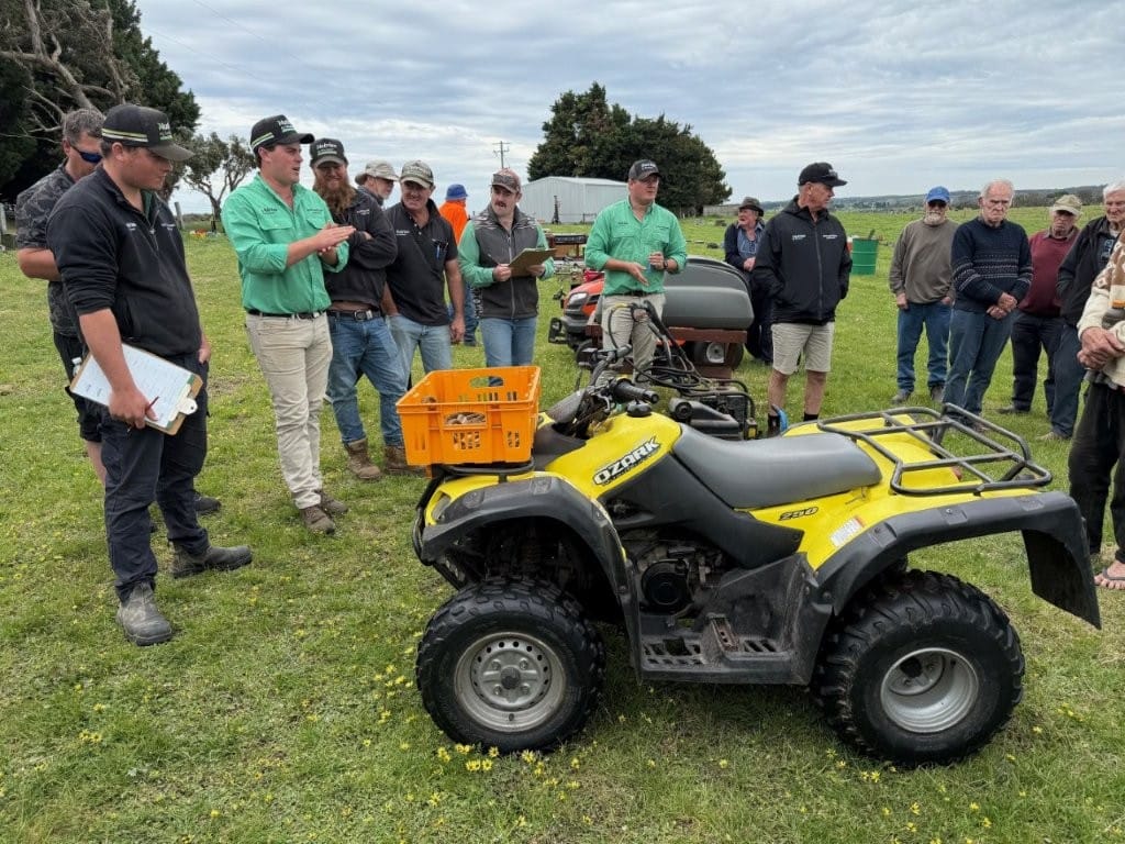 There was a keen contest for this Ozark 4-wheel motorbike.