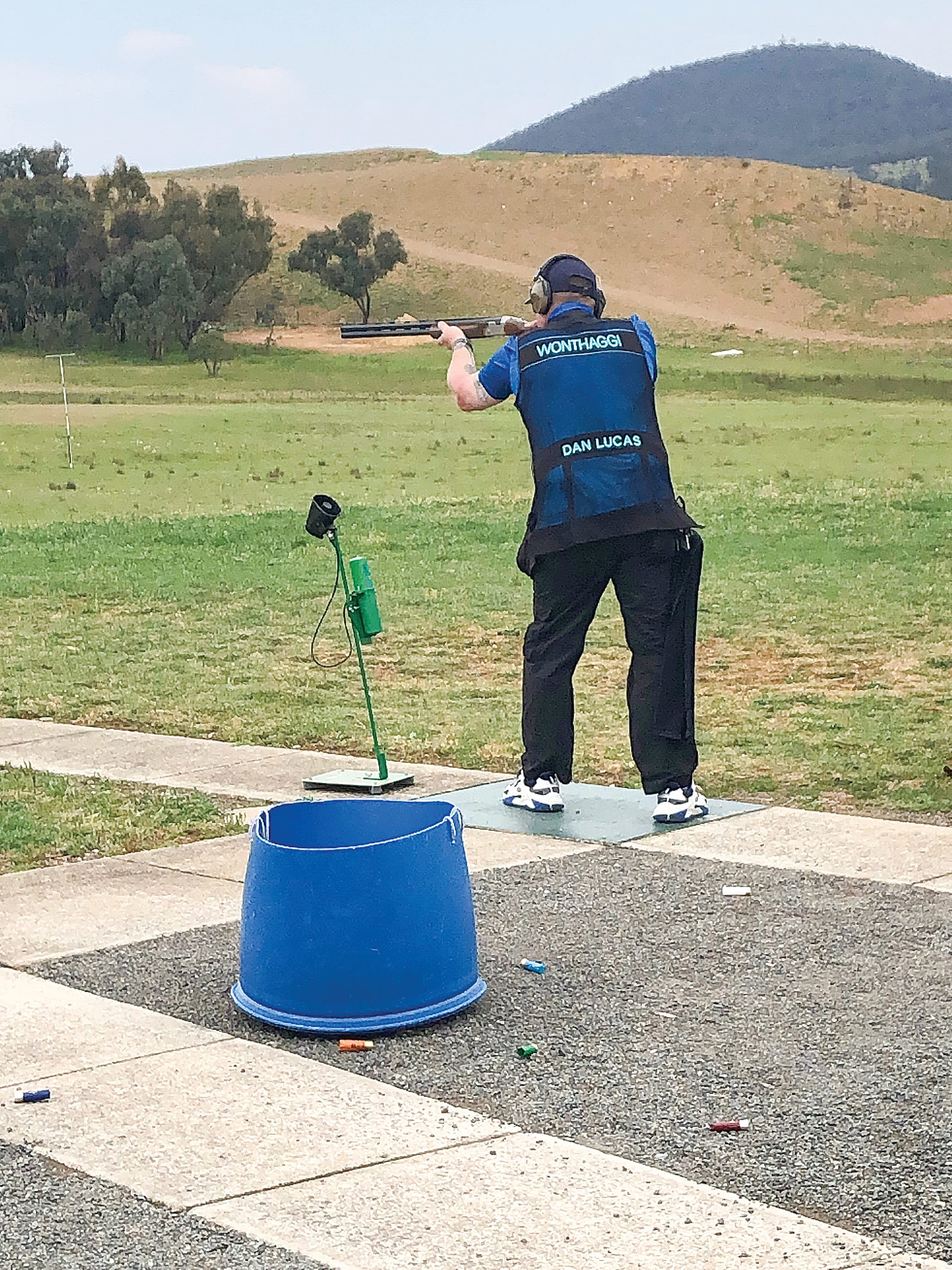 Dan Lucas came sixth in his first-ever national clay target shooting competition at the Australian Masters Games in Canberra.