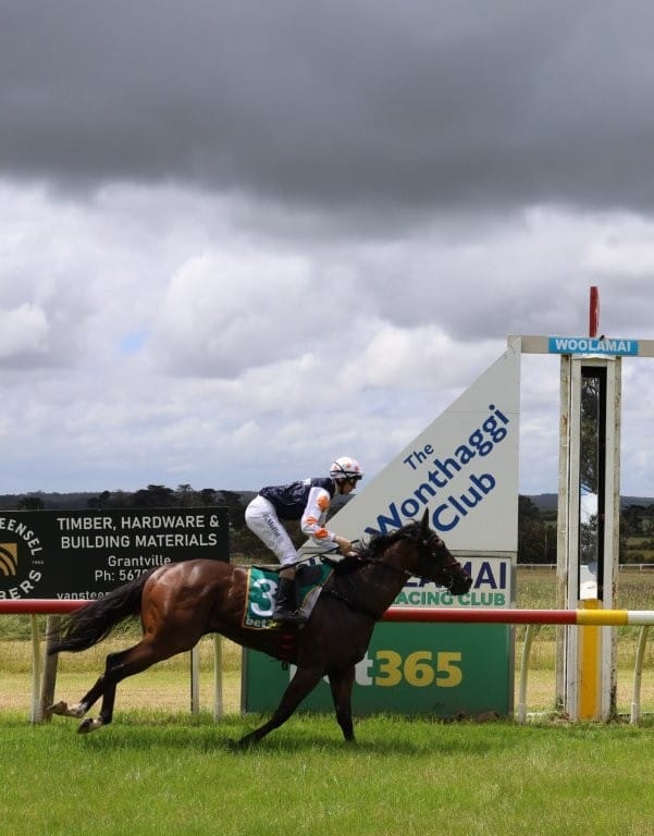 The clouds threatened as Valorous Star ridden by Ben Moffat won the second race but held off for a successful start to the local racing season.