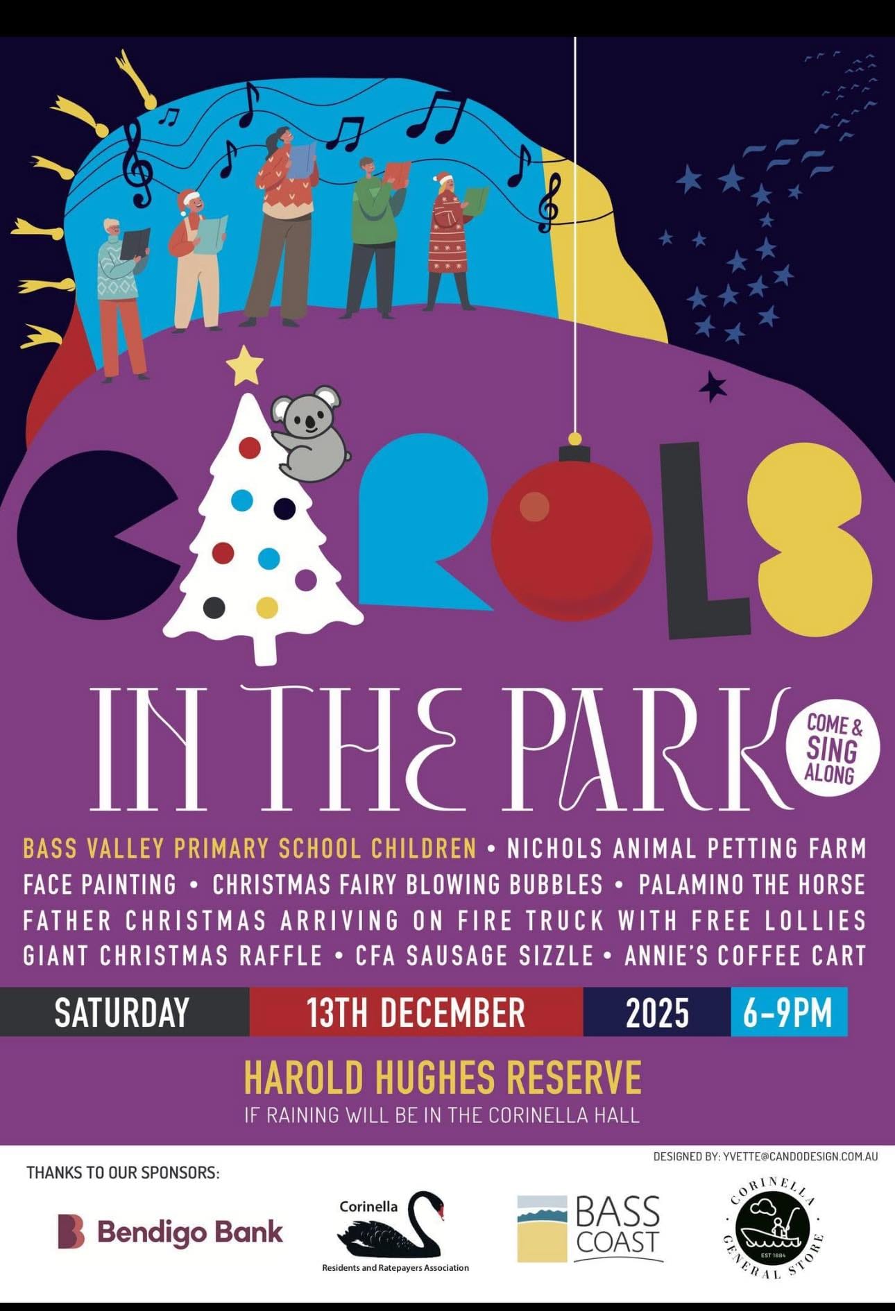 Fa-la-la-la-la, la-la-la-la this weekend at Corinella