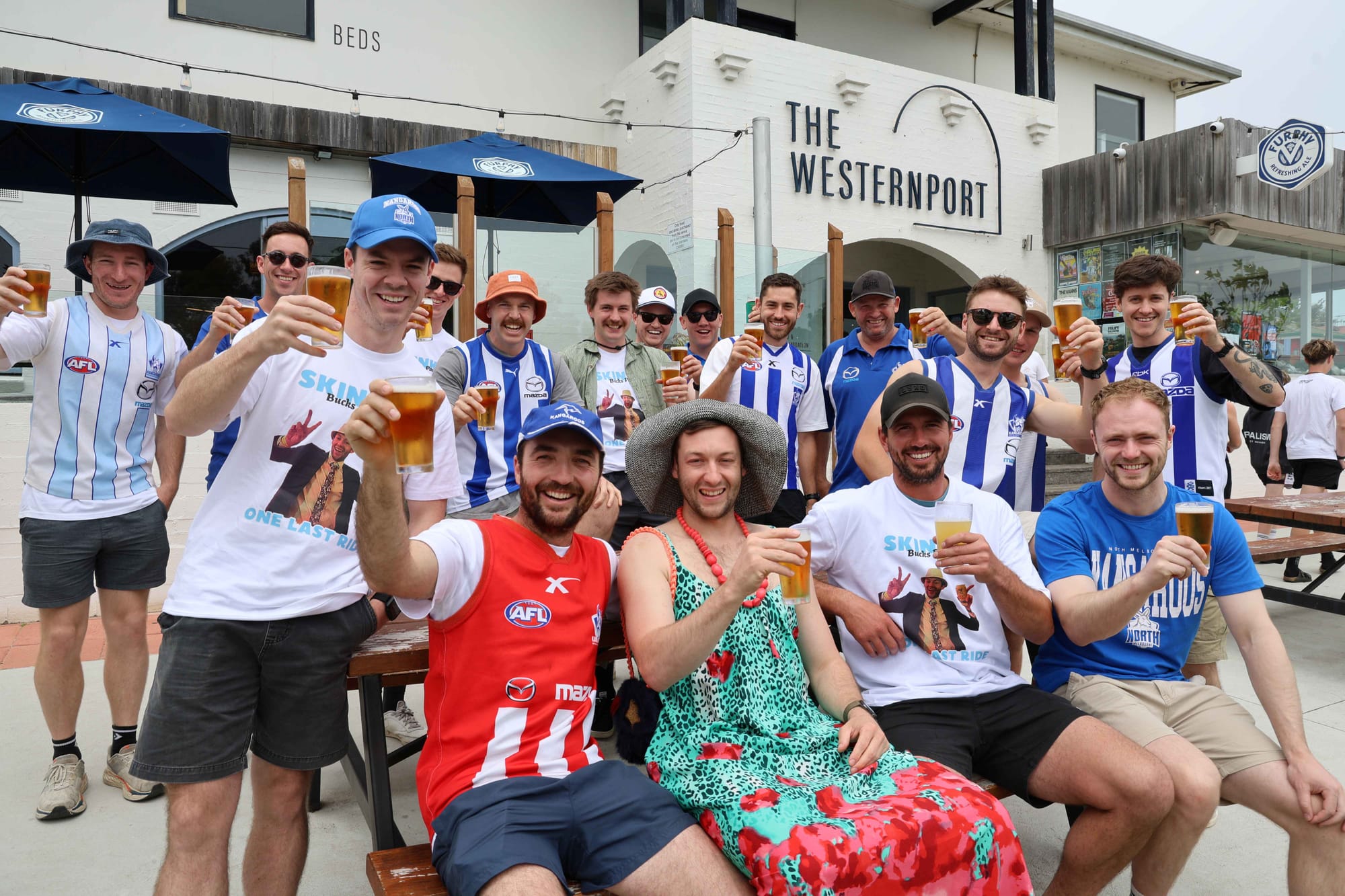 Fun footy theme for Troy’s bucks’ party