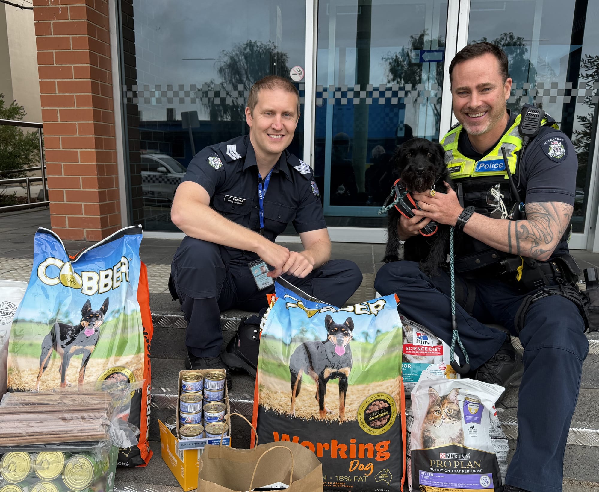Wonthaggi Police launch pet food drive for furry fire victims