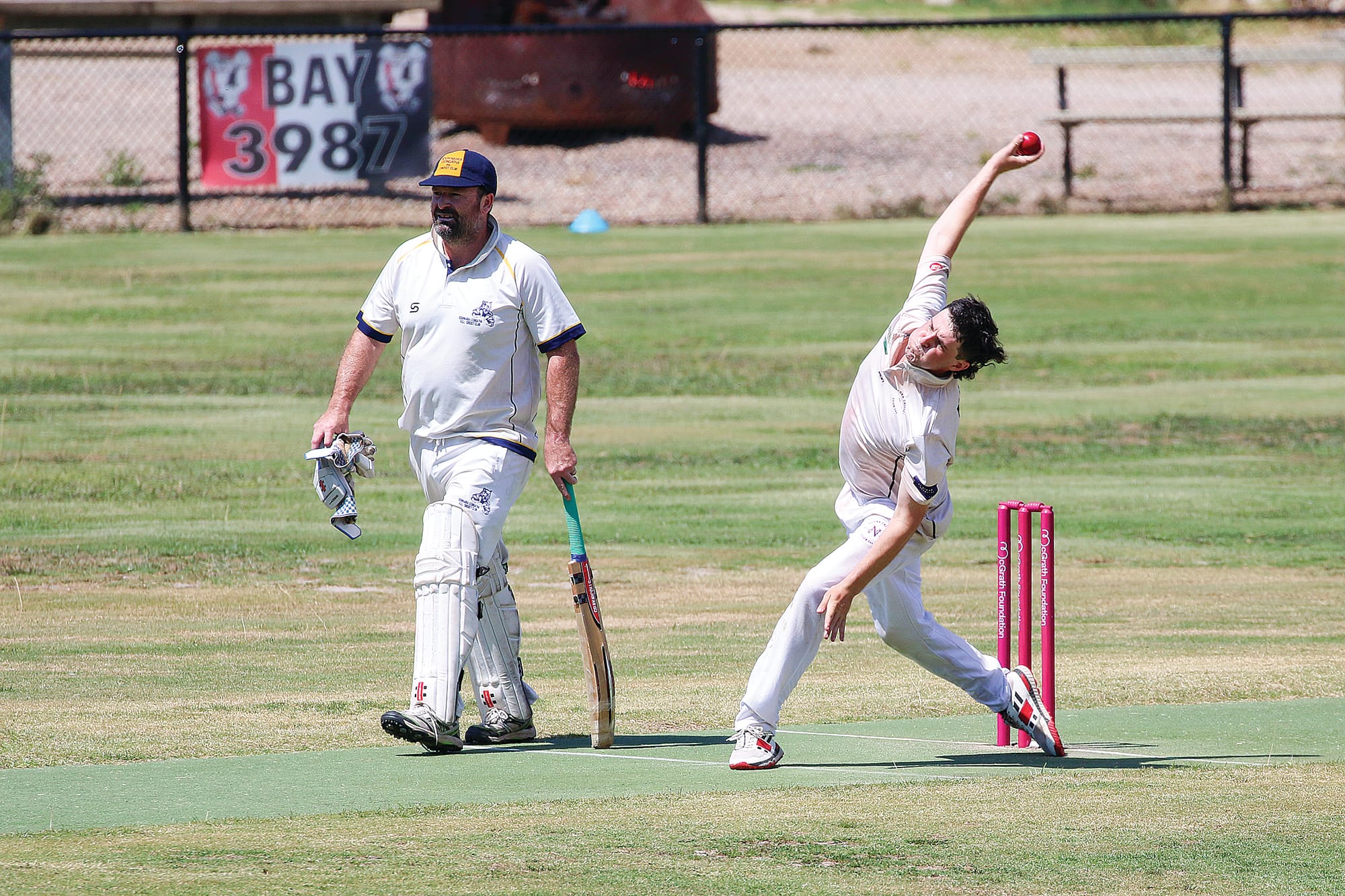 Nyora battles Koony in front of Pink Stumps crowd
