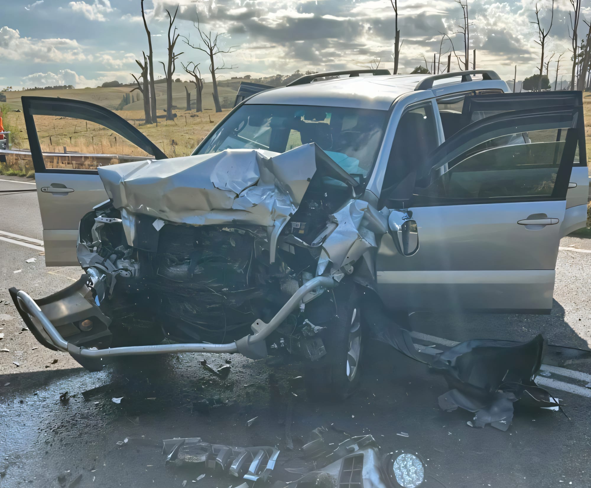 Stolen Prado crashes through two vehicles in early morning rampage