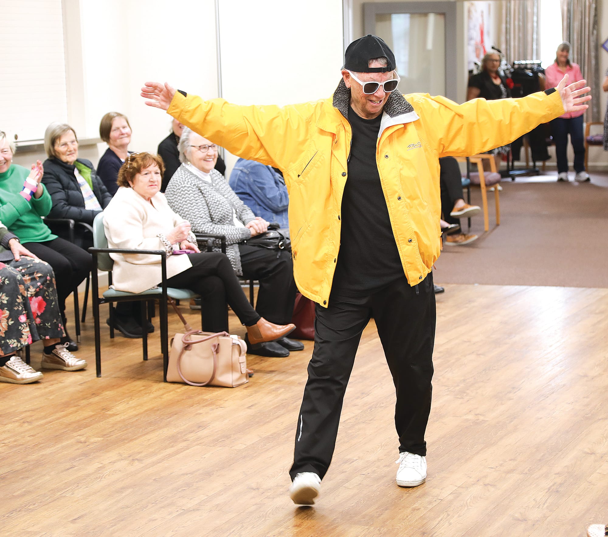 Op shop models strut for new Rose Lodge bus