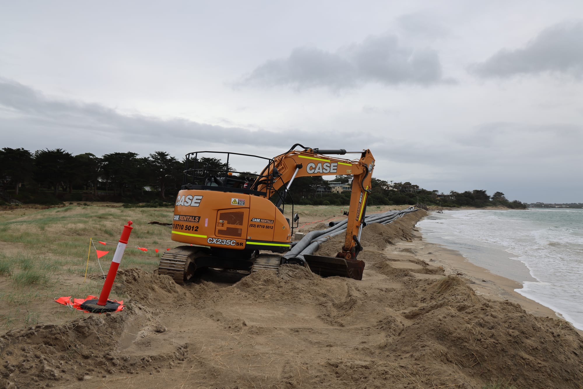 24/7 sand renourishment works for Inverloch