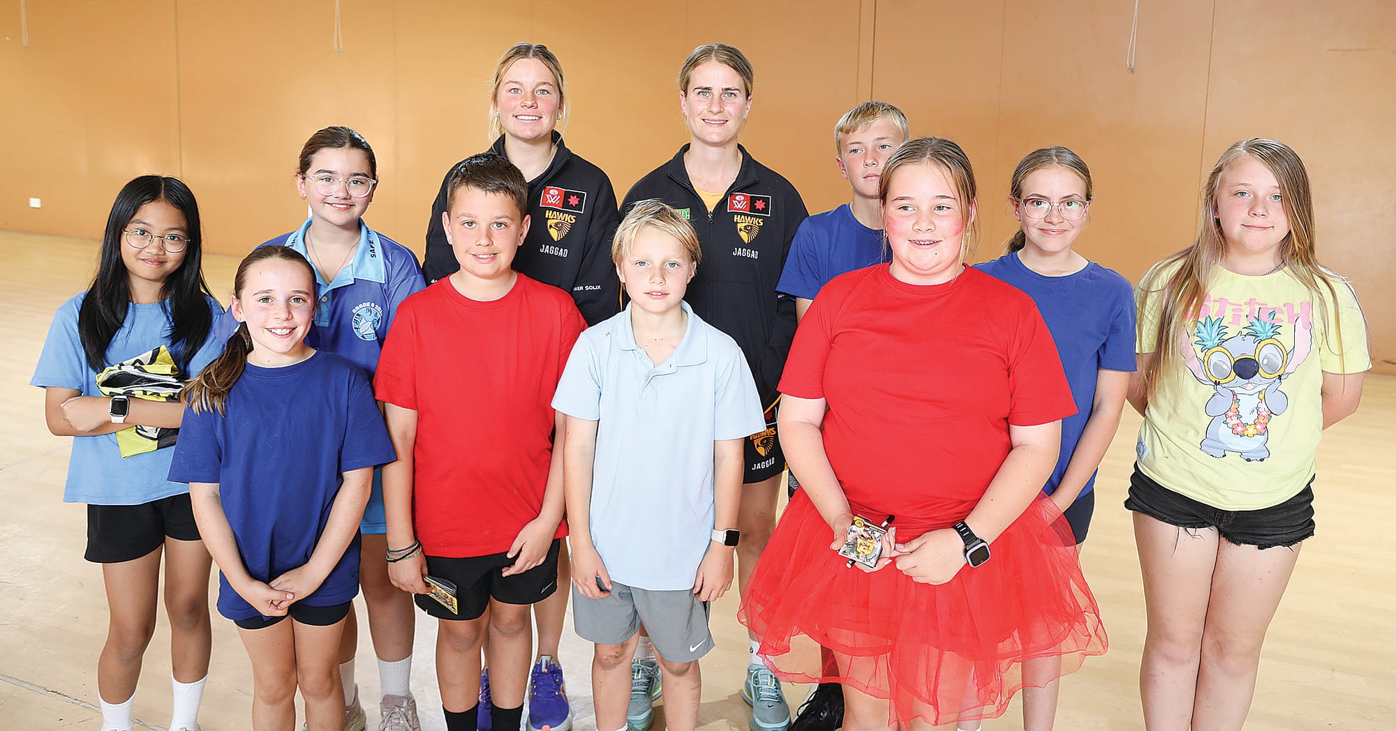 Hawks AFLW stars visit Inverloch