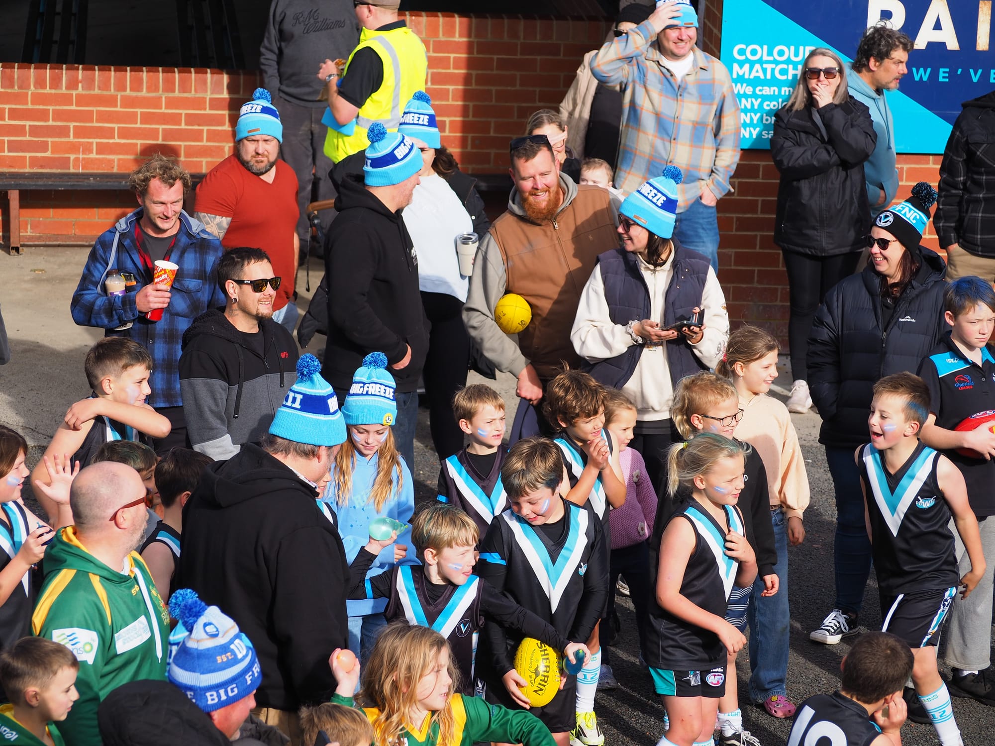 Juniors and supporters turned out in force for Wonthaggi’s MND Round against Leongatha.