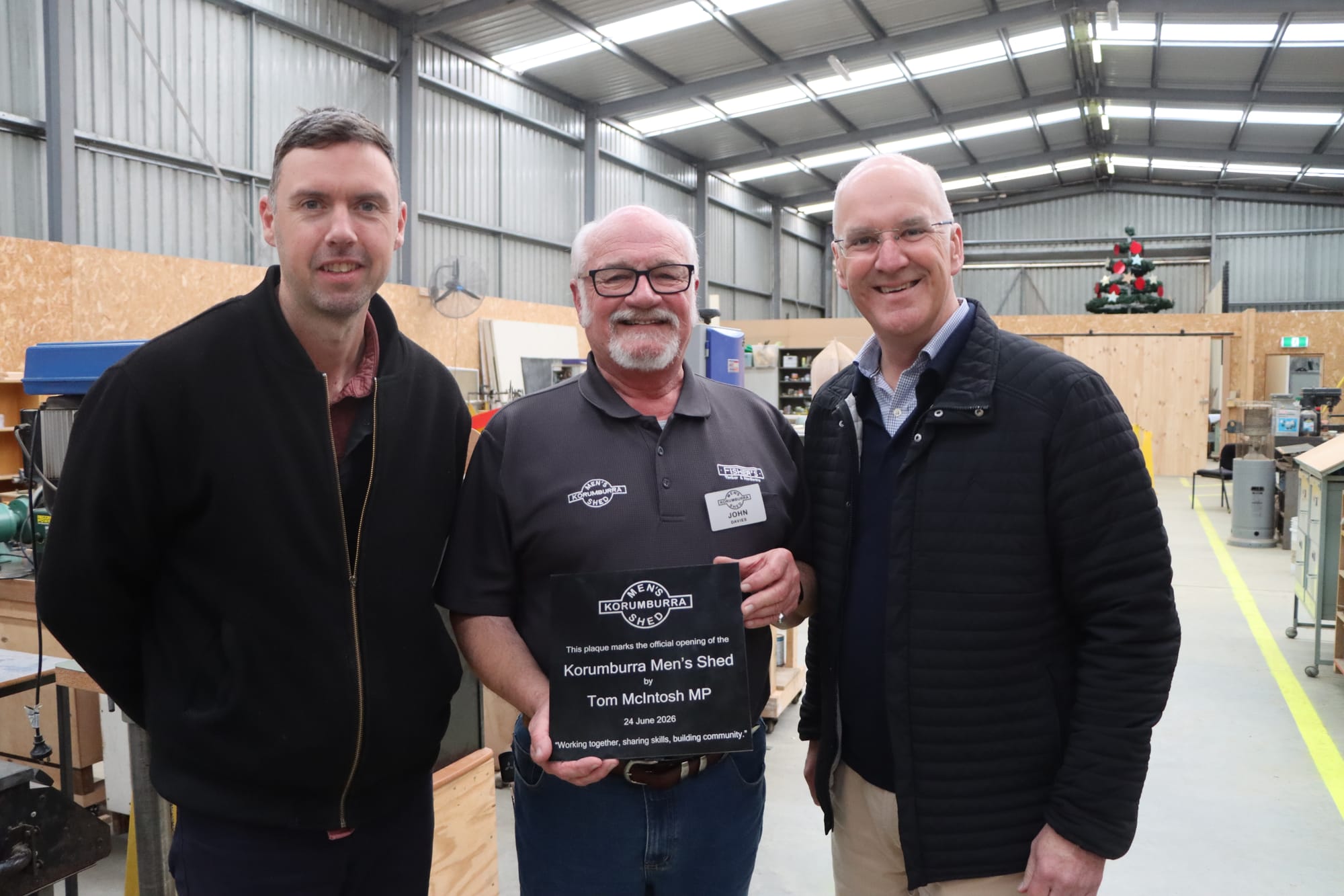 Korumburra Men’s Shed officially open