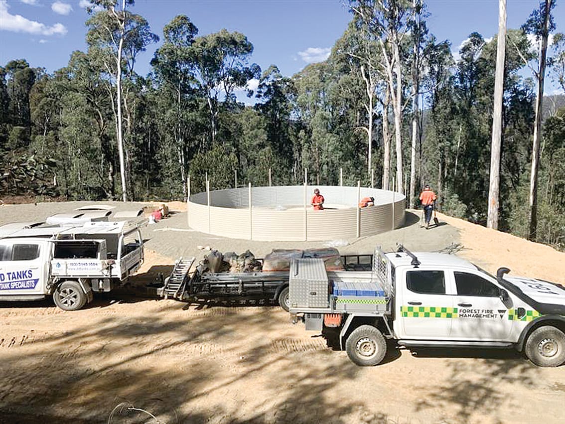 Remote water tanks boost aerial firefighting
