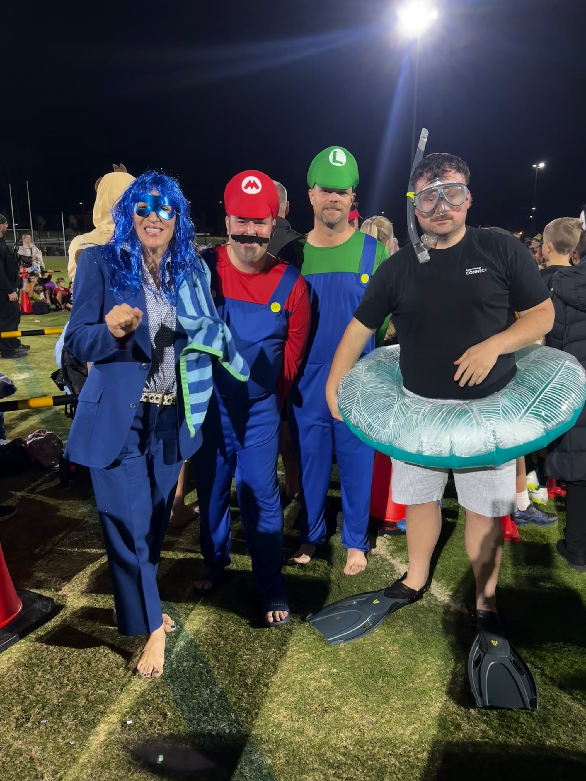 Member for Bass Jordan Crugnale with some fellow Big Freeze 12 participants supporting FightMND.