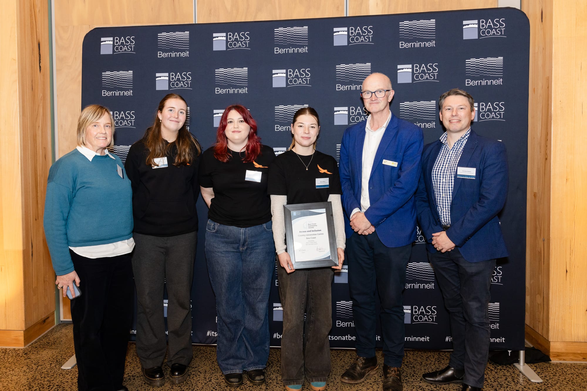 Country Universities Centre Bass Coast with their award