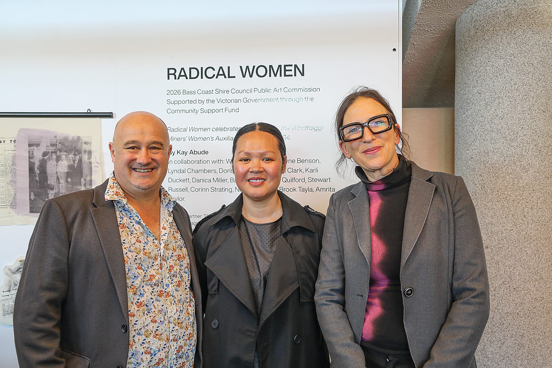 Radical Women collaborator Barba Moje and artist Kay Abude at the launch.