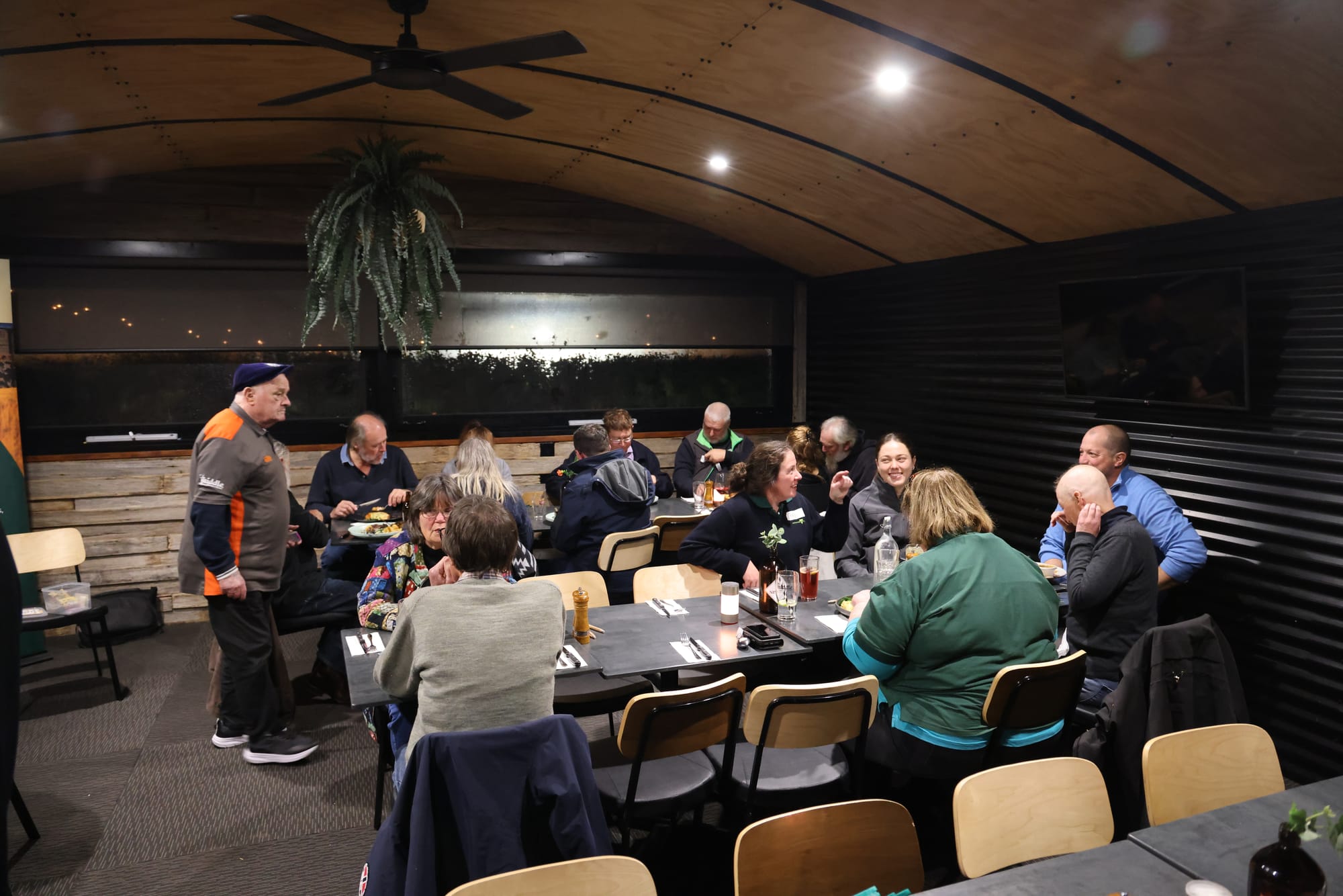 The Korumburra gathering brought local farmers together to share a free meal.