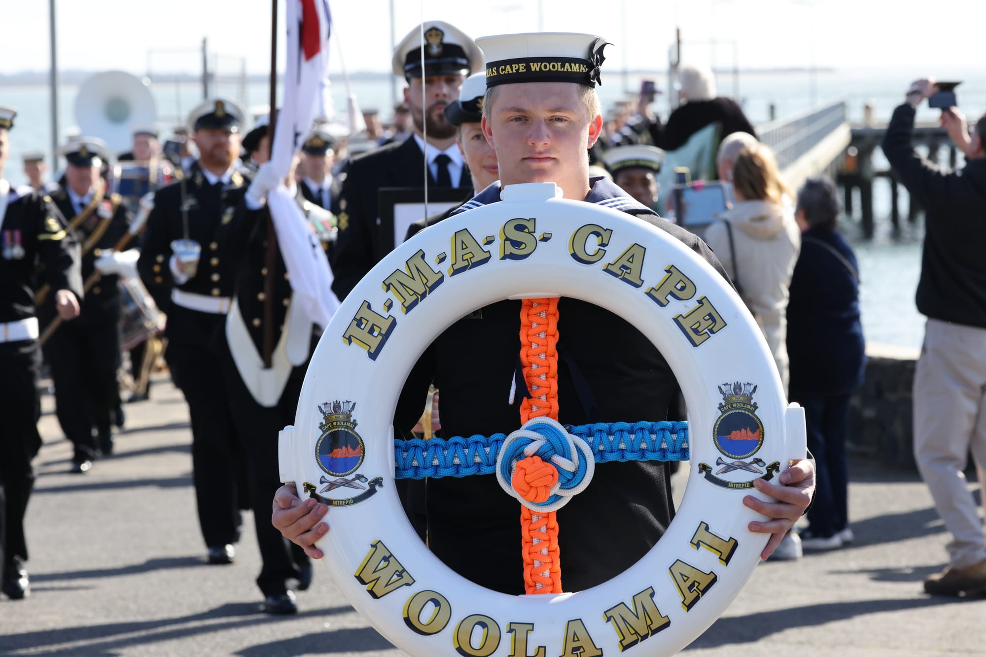Ship’s company marches through Cowes in historic Freedom of Entry parade