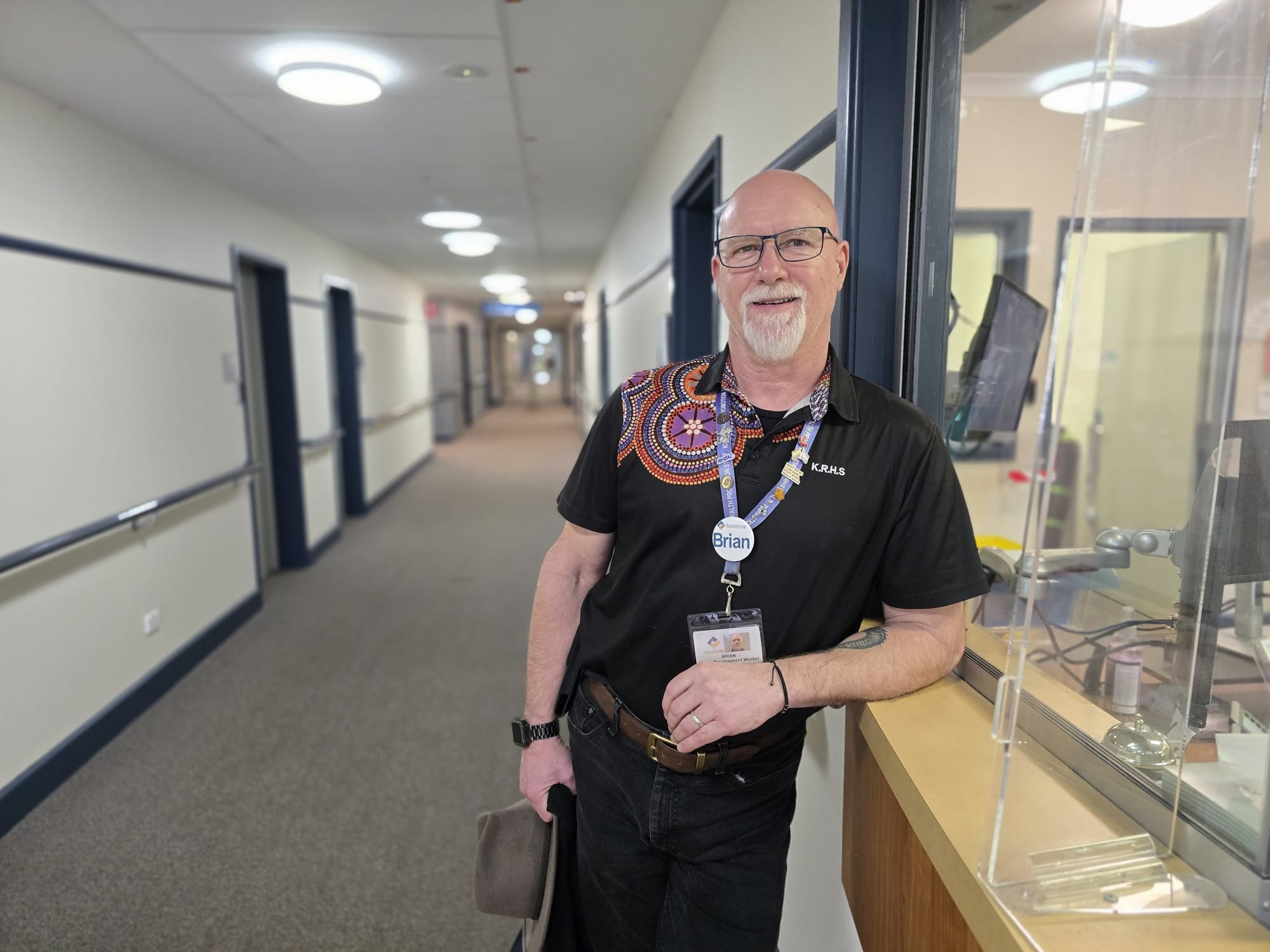 Brian Harlow, youth and community development officer at Bayside Health’s Kooweerup Hospital, is able to help young people with alcohol and drug support.