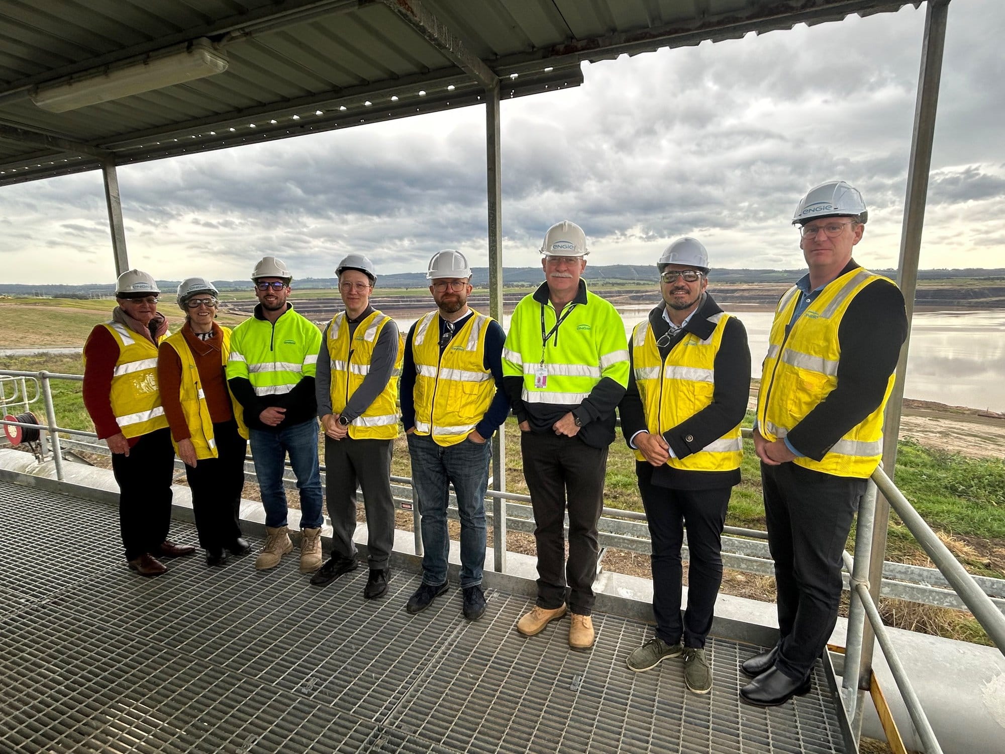 The IURC delegation at the Hazelwood mine rehabilitation project.