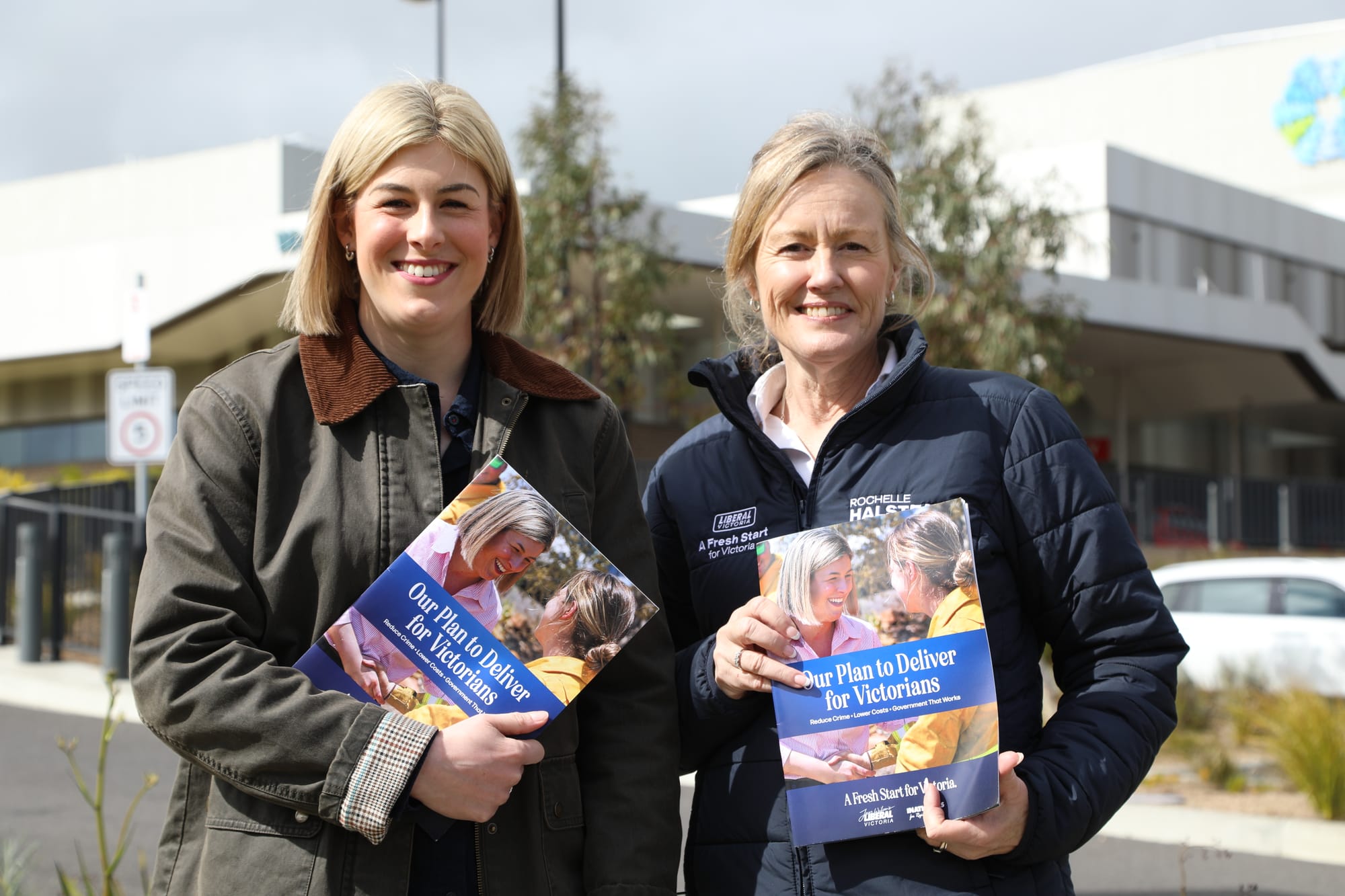 Jess Wilson and Rochelle Halstead at Wonthaggi Hospital