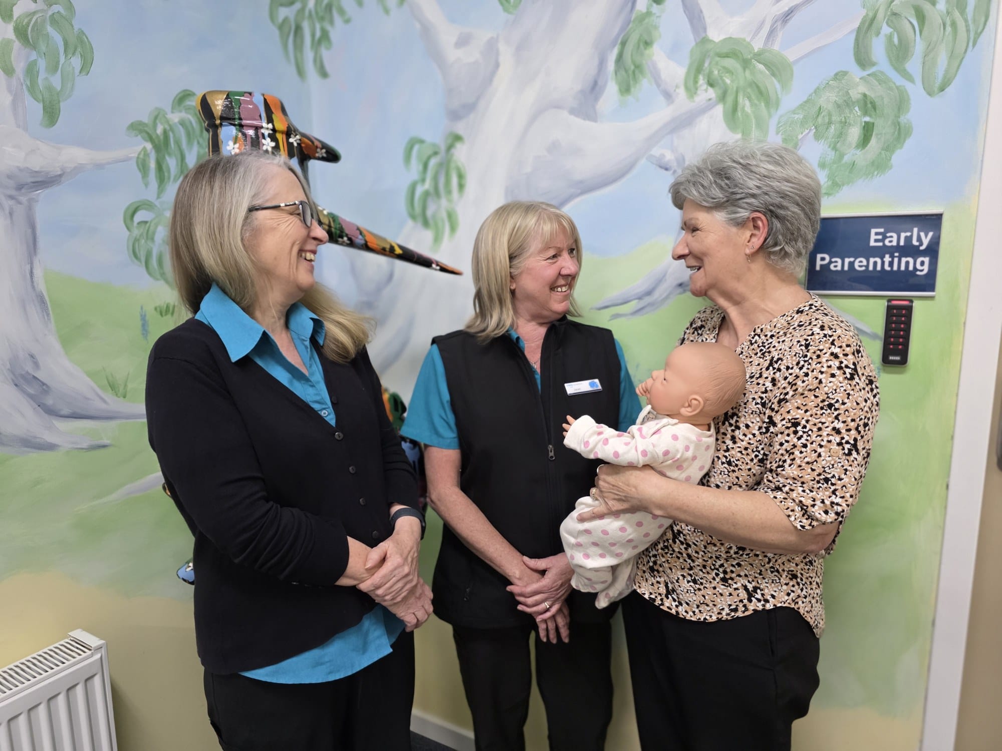 Staff at Kooweerup Hospital's early parenting unit