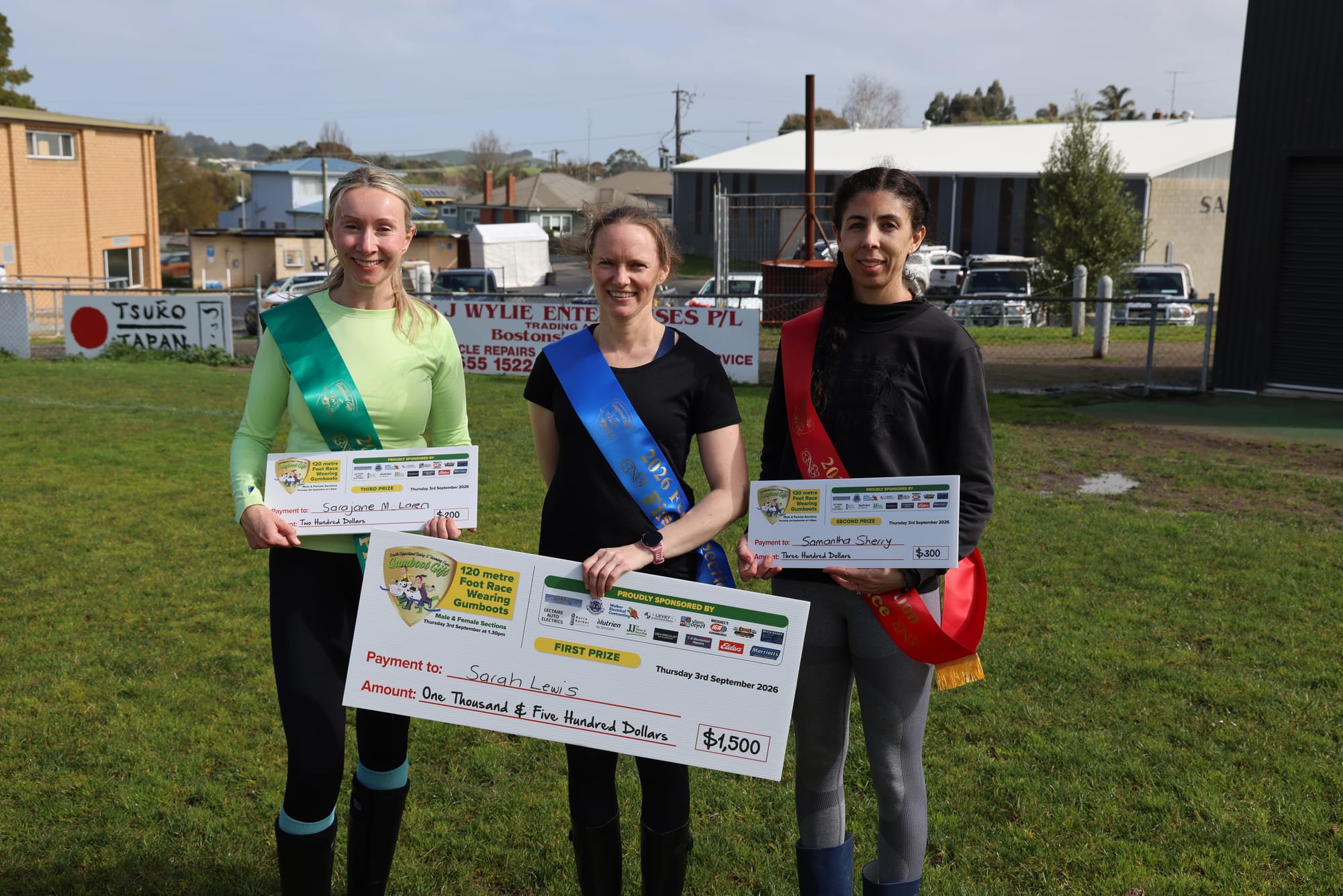 Racing for $1500… in gumboots?