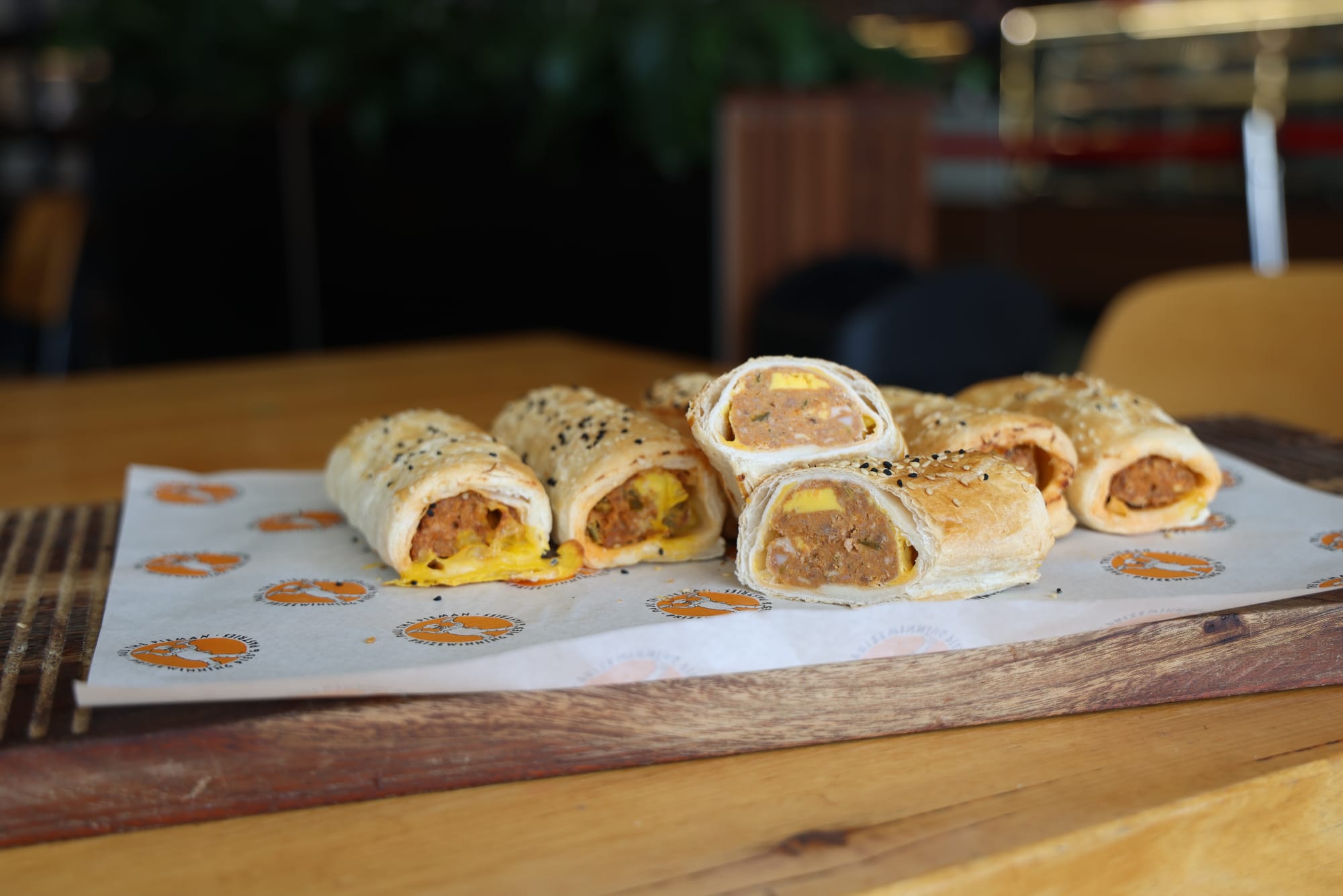 The award-winning jalapeño beef and cheese sausage rolls that earned Paul the Pieman its first major national title.