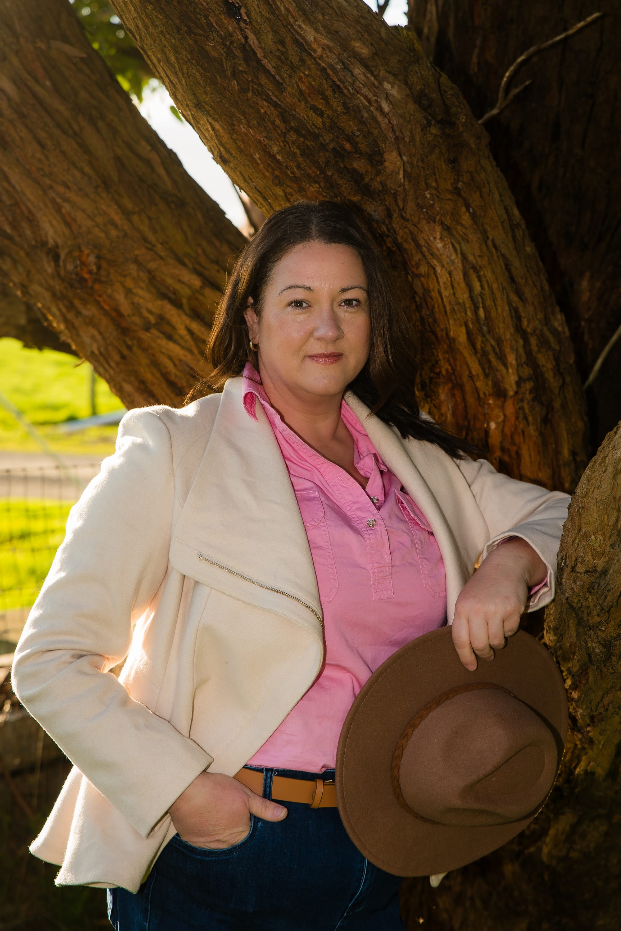 One Nation candidate for Bass Nikole Schellekens on the farm