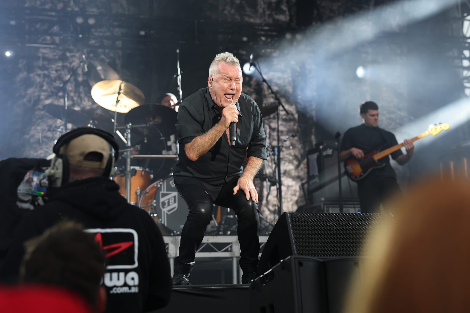 Jimmy Barnes rocks fans on Saturday at Phillip Island