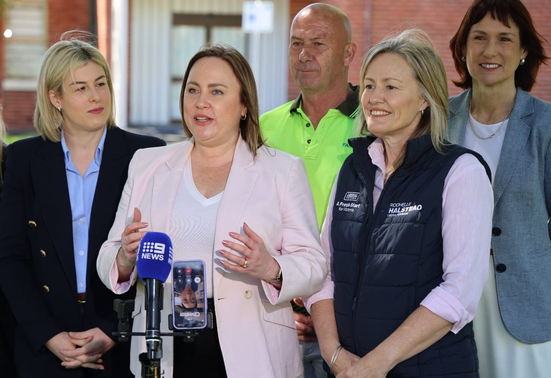 Bridget Vallence speaking in Wonthaggi