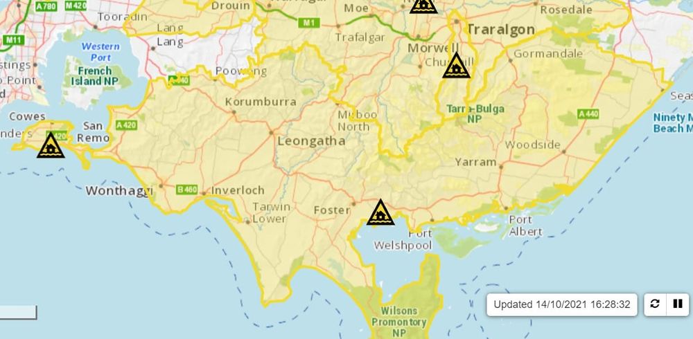 Minor flood watch issued for South Gippsland rivers post image