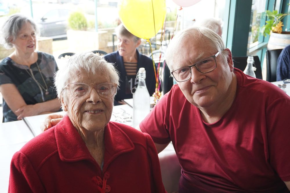 Una’s still going strong at 100 post image