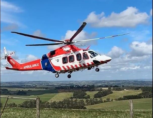 Motorcyclist airlifted after colliding with vehicle post image