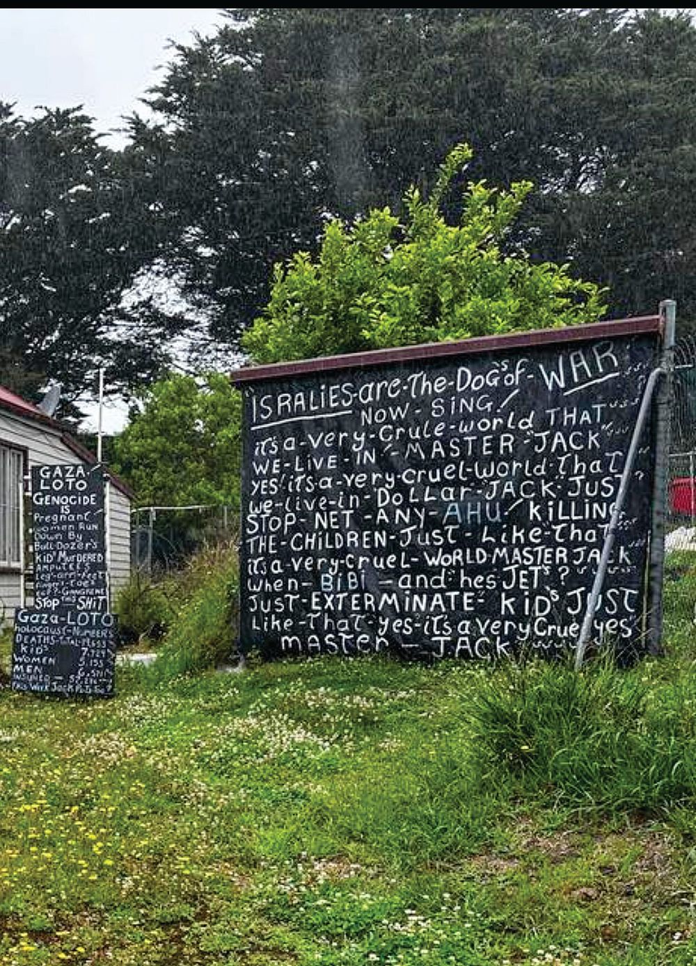 &lsquo;Viciously anti-Israel&rsquo; sign ignites fury post image