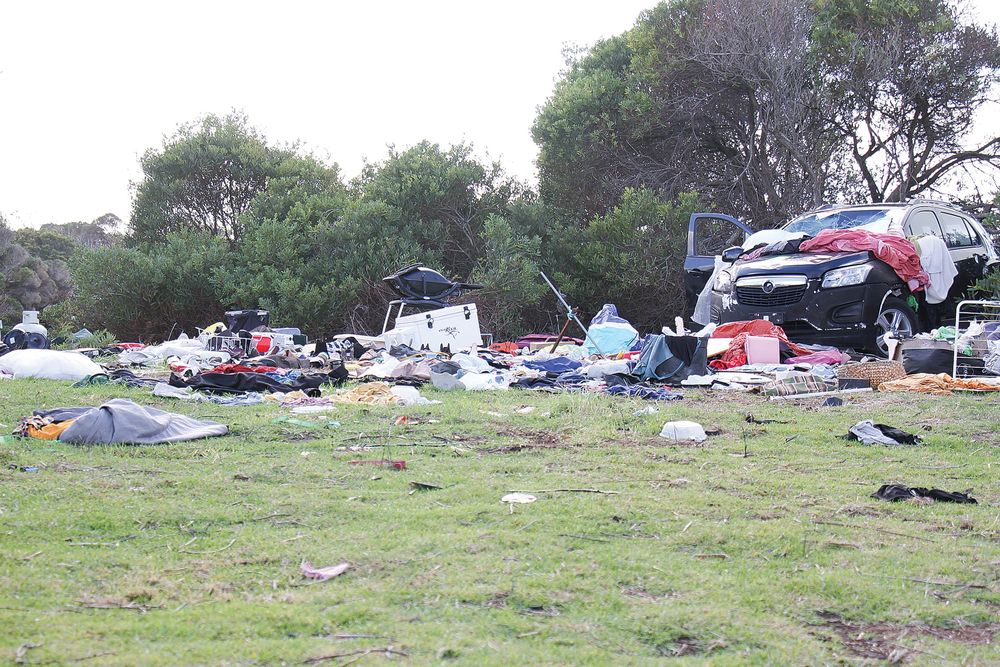 What a mess, as road reserve left in a shocking state after squatters leave post image