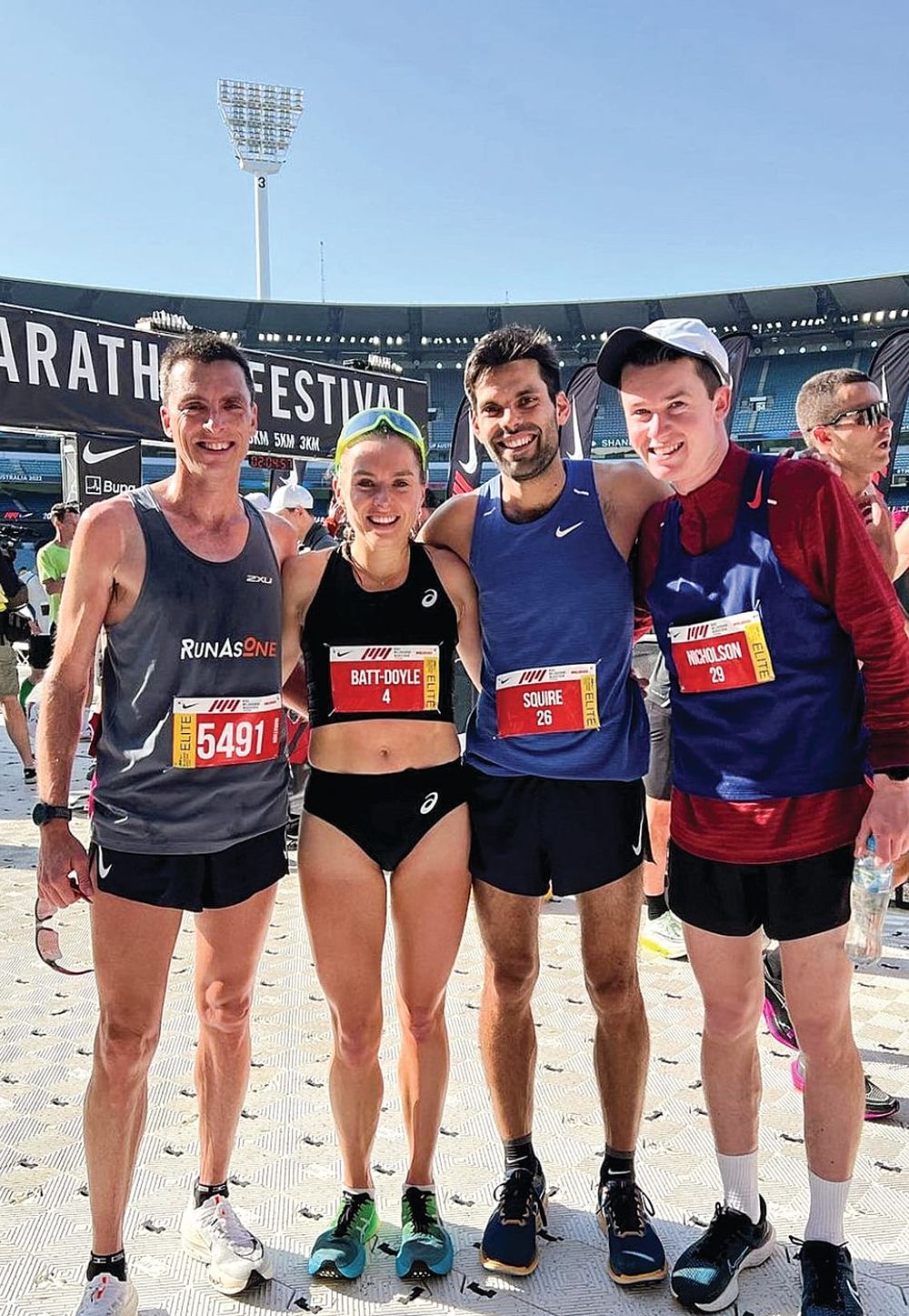 Luke guides Izzi to marathon glory post image