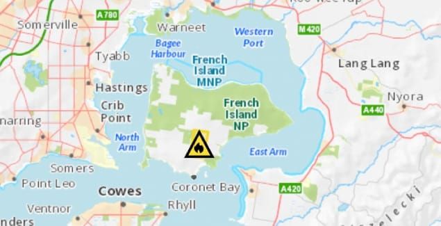 French Island grassfire contained post image