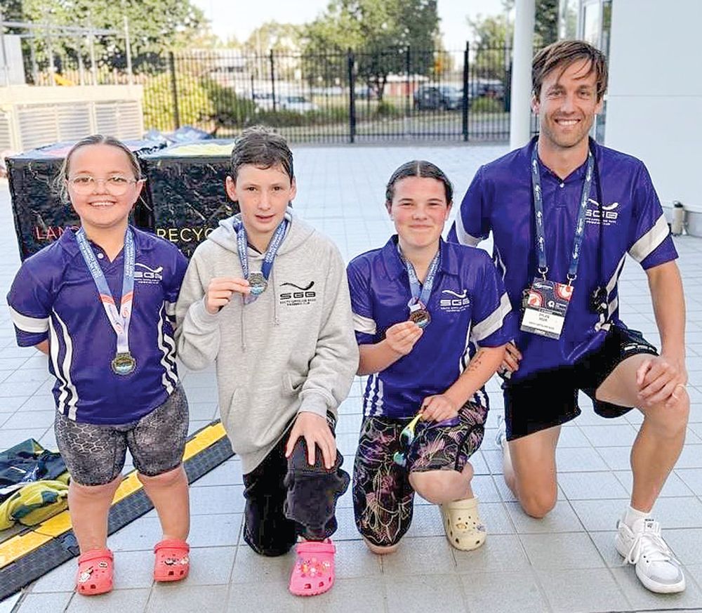 Records broken and medals cleared for SGB swimmers post image