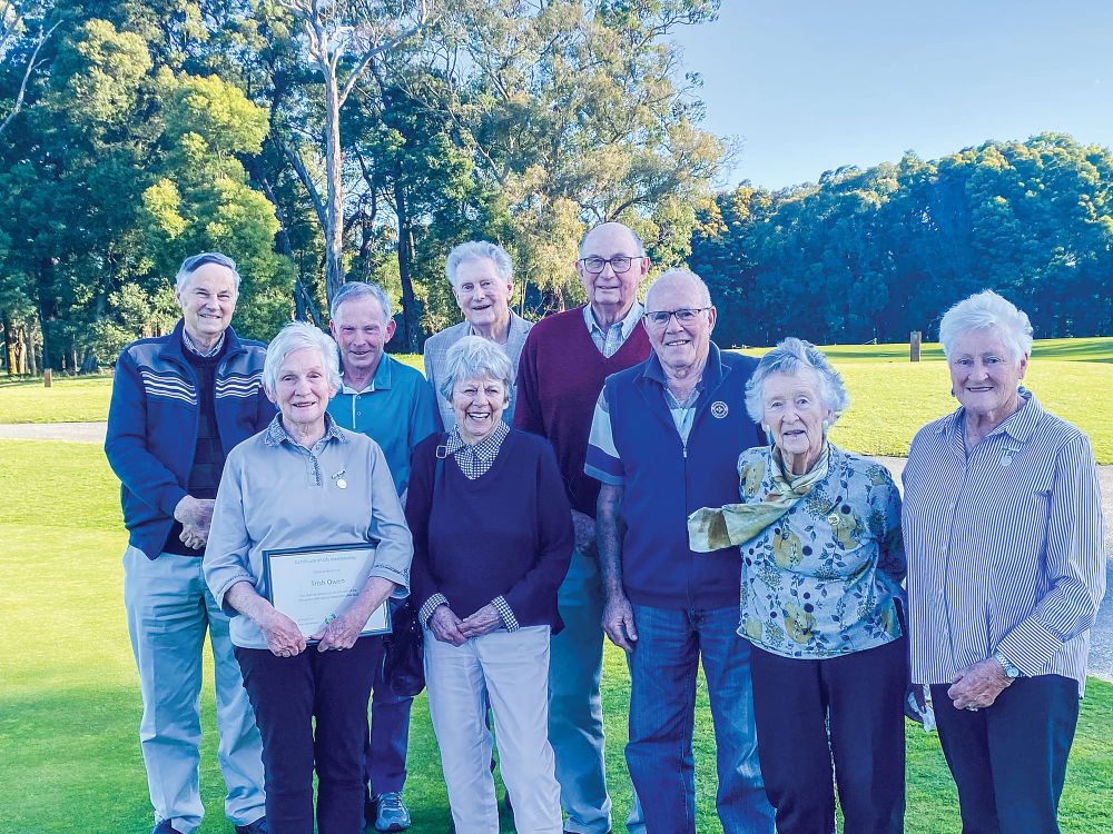 Trish Owen proudly awarded life membership at Leongatha Golf Club post image