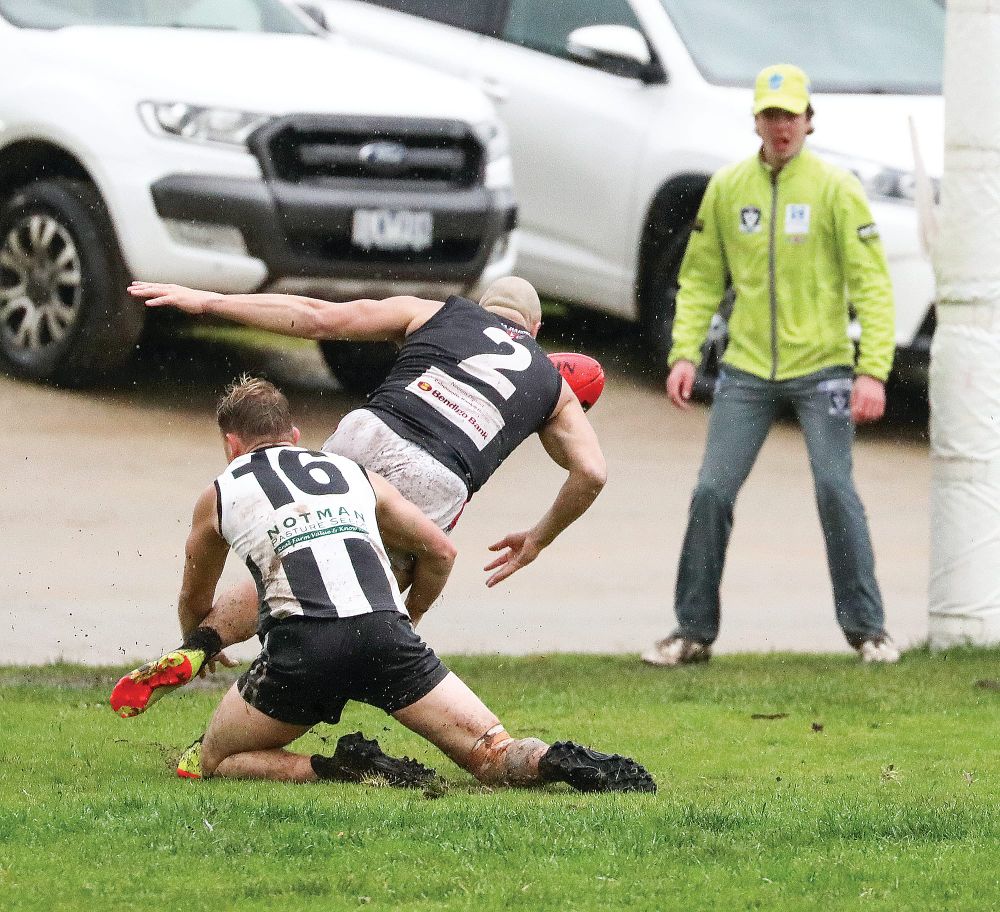 Poowong battle it out but the Bombers take home the win post image
