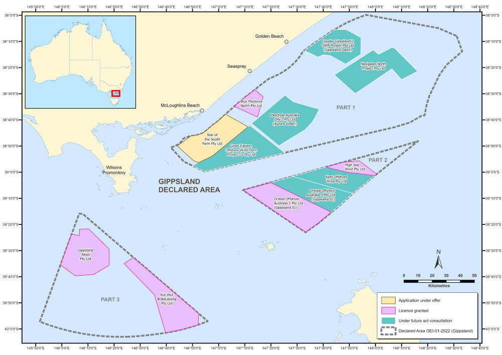 Bowen names sites for Gippsland's offshore wind farms post image