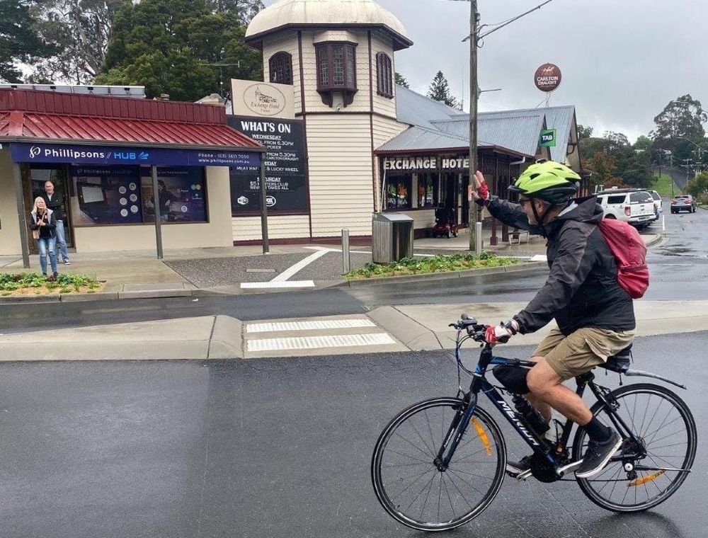 Finally, the skies clear as the riders head for Wonthaggi post image