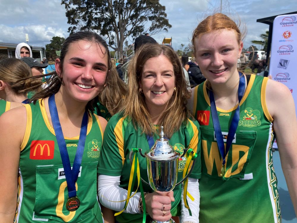 Grand final day starts with a netball double for Leongatha post image