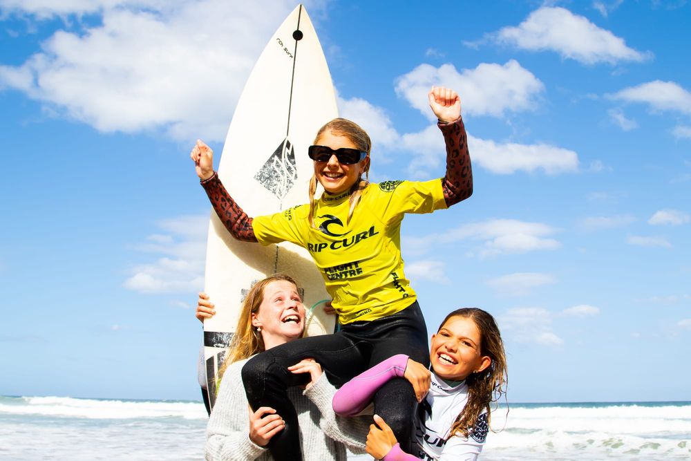 Scarlett wins Under 12 Girls in 2023 Rip Curl GromSearch post image